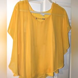 Plus size 18/20w yellow blouse